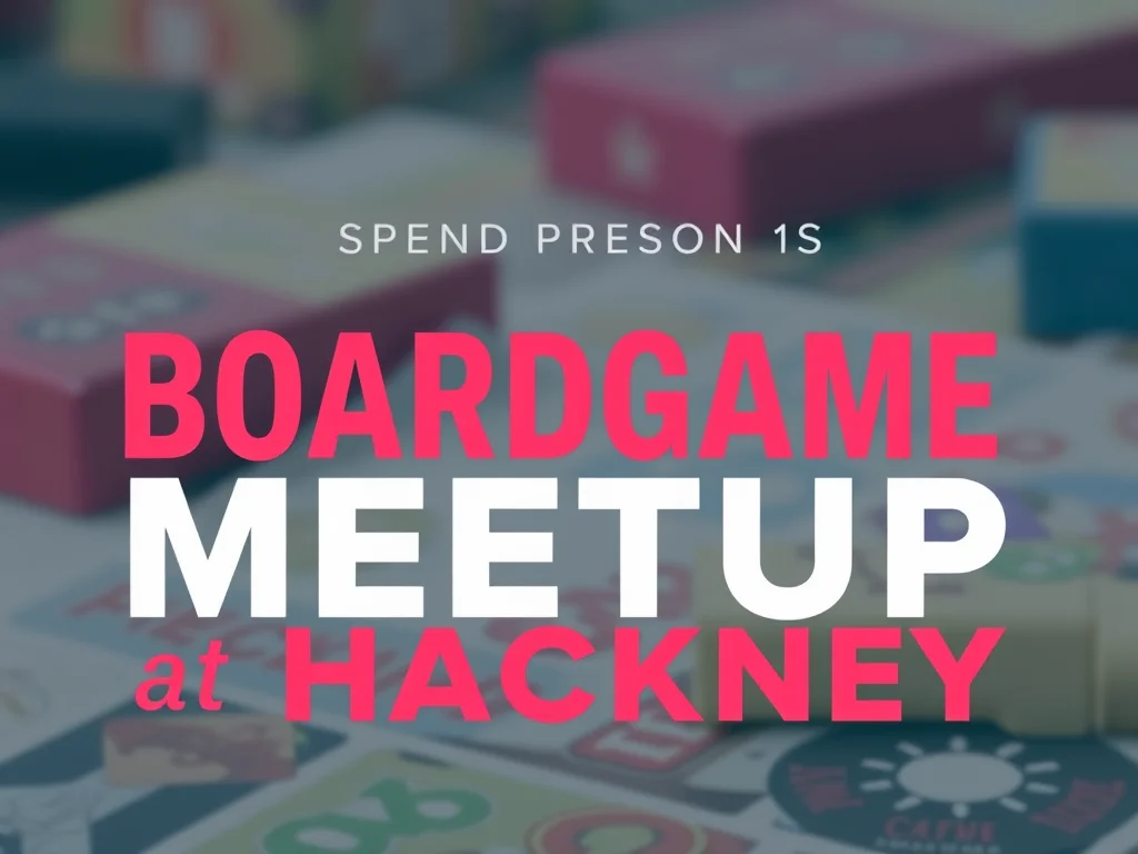 Boardgame Meetup Hackney